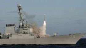 A Tomahawk Block IV cruise missile is test fired from the USS Donald Cook