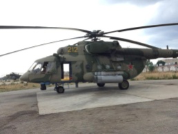 Mi-8AMTSh . Note the Mi-24 in the background.