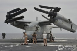 MV-22 Osprey during trials with the Japanese Navy